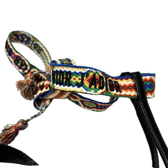 CHRISTIAN DIOR pre-loved j'adior it flats in black - Picture 7 of 7